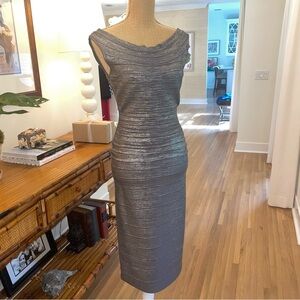 Herve Leger Ardell Gunmetal EUC Medium
